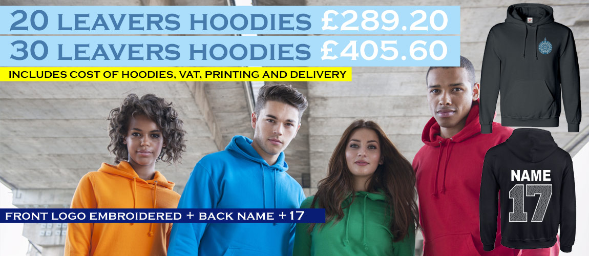 Leavers Hoodie, £7.50 Custom School leavers Hoodies