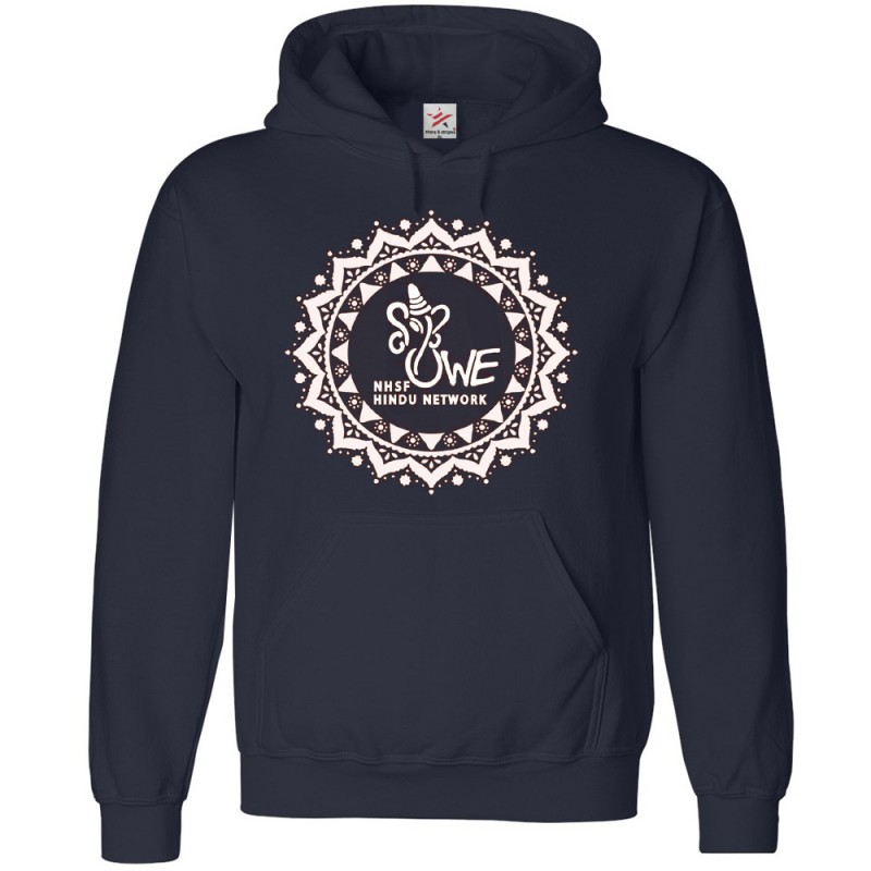 personalised hindu society hoodie with hindu design on front personalised hindu society hoodie with hindu design on front