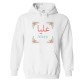 Arabic English Custom Name Colourful Spring Floral Borders Graphic Print Personalized Unisex Adults & Kids Pullover Hoodies