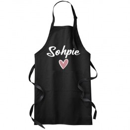 Your Custom NameHeart Professional Chef BBQ Grill Cooking Baking Kitchen Apron