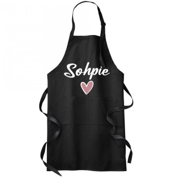 Your Custom NameHeart Professional Chef BBQ Grill Cooking Baking Kitchen Apron