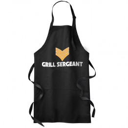 Grill Sergeant Funny Unisex Adults Outdoor BBQ Picnic Chef Home Cooking Baking Professional Apron