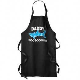 Daddy Shark Doo Doo Doo Funny Men's Adults Chef Home Cooking Baking Professional Apron