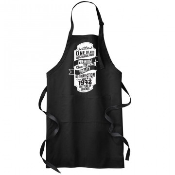 One Of A King Aged To Prefection Made In 1972 The Year Of Legend BBQ Grill Kitchen Chef Professional Cooking Apron 