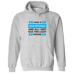 I Had A Bar Mitzvah And All I Got Was This Lousy Sarcastic Funny Comic Arrows Graphic Print Unisex Kids And Adults Pullover Hoodie