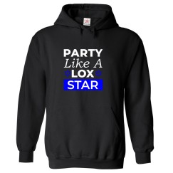 Party Like A Lox Star Of David Jewish Classic Graphic Print Comical Funny Unisex Kids And Adults Pullover Hoodie