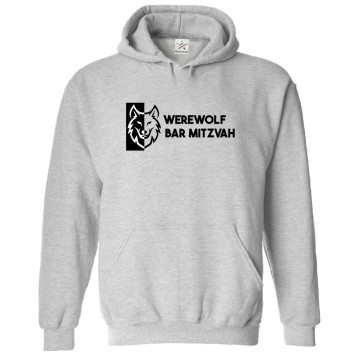Werewolf Bar Mitzvah Classic Graphic Print Full Moon Comic Unisex Kids And Adults Pullover Hoodie