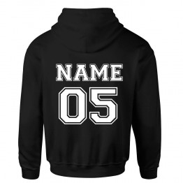 Personalised Back Name And Number College Varsity Football Custom Hoodie