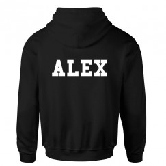 Personalised Back Name College Style Soccer Custom Name Or Team Name Hoodie