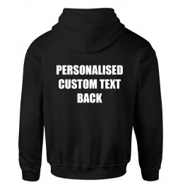 Personalised Back text printed on Hoodie