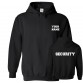 Personalised Front Custom Text Back SECURITY Hoodie
