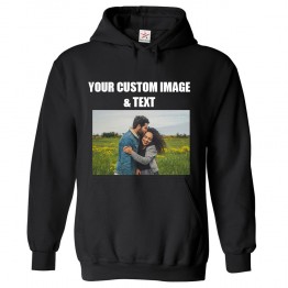 Personalised Front Custom Text and Image Hoodie