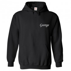 Personalised Front Left Chest Your Custom Name Hoodie