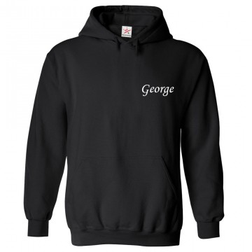 Personalised Front Left Chest Your Custom Name Hoodie