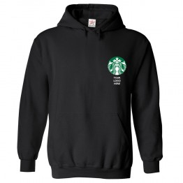 Personalised Your Custom Company Logo on Front Left Chest Hoodie