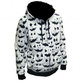 Bansky Panda Gun Zip Hoodie