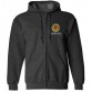 Custom Front left breast logo embroidery on ZIP Hoodie