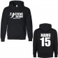 Personalised Ski Hoodie with Custom text on front and back Extreme design