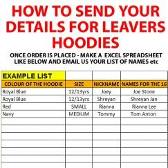 Leavers Hoodie classic 23 design Stars & Stripes Hoodie