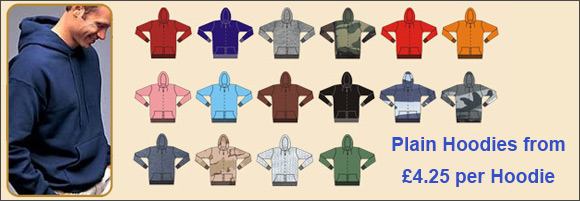 Wholesale Blank Hoodies £4.25 at low cost prices